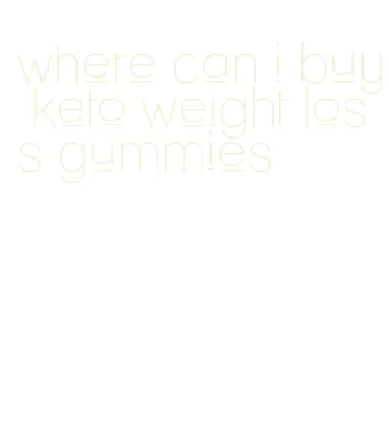 where can i buy keto weight loss gummies