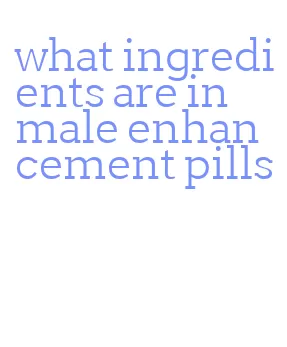 what ingredients are in male enhancement pills