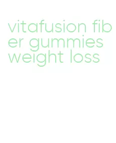 vitafusion fiber gummies weight loss